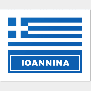 Ioannina City with Greek Flag Posters and Art